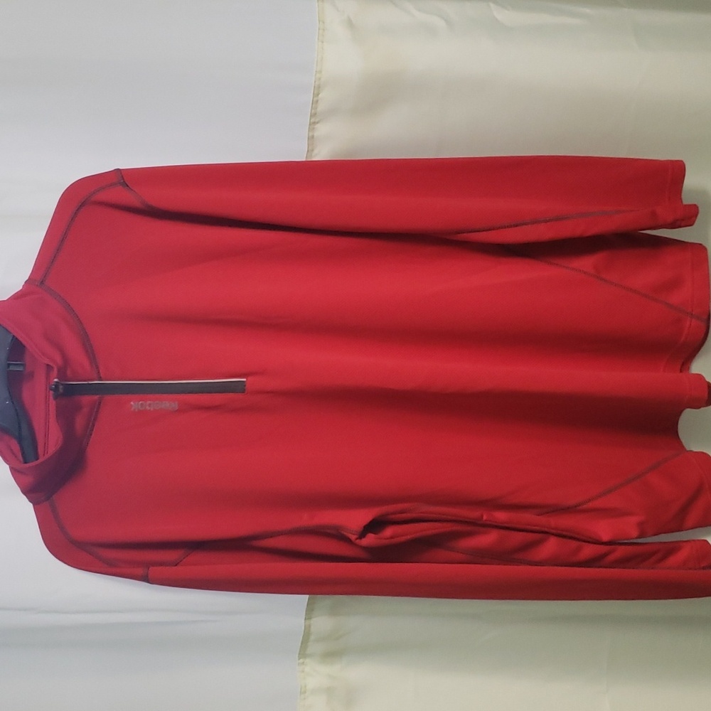 Men's XXL Red Reebok Quarter Zip In Good Used Condition
